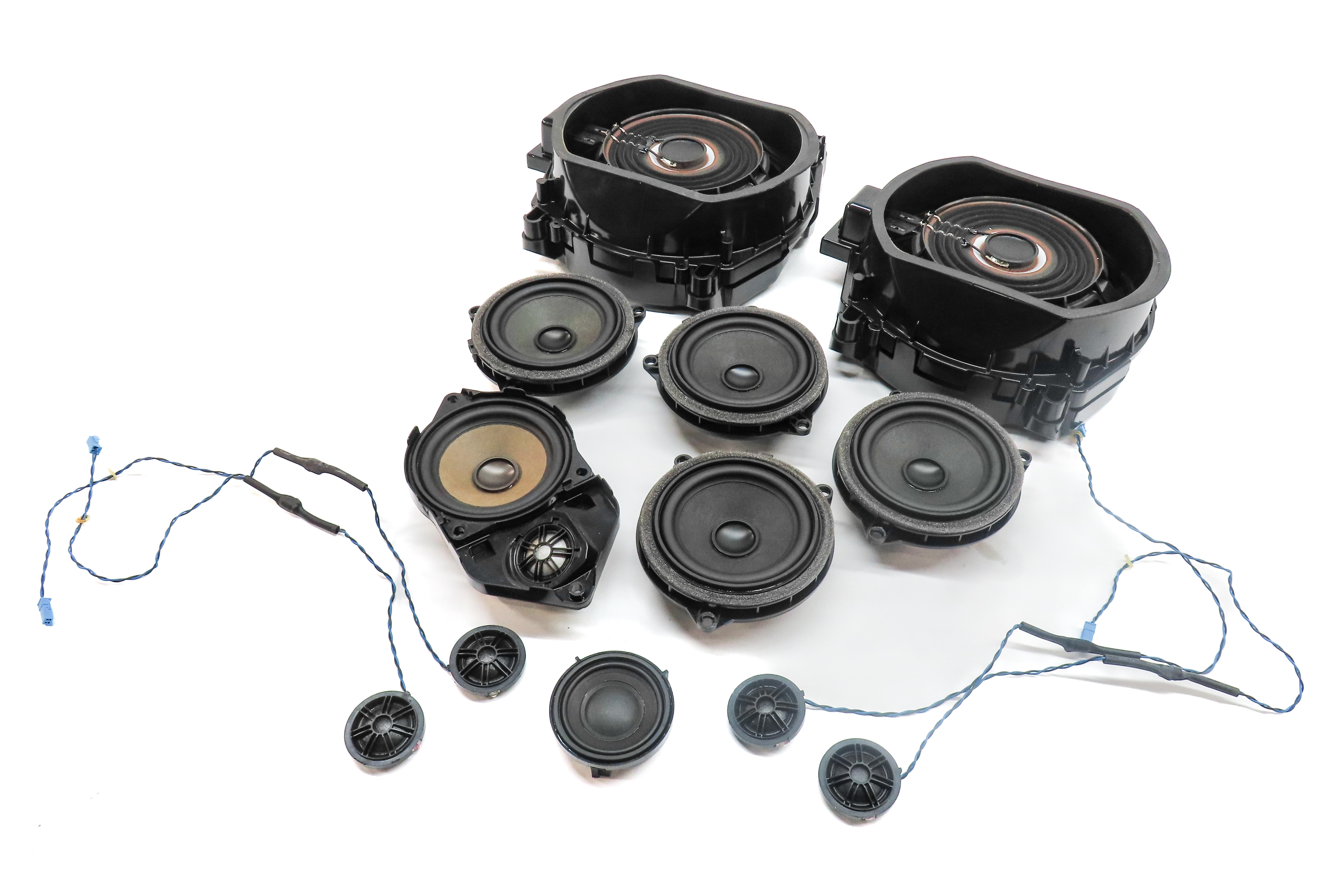 2014 BMW X3 (F25) STEREO AUDIO SOUND SYSTEM SPEAKER TWEETER SUBWOOFER SET/12 — exact item pictured